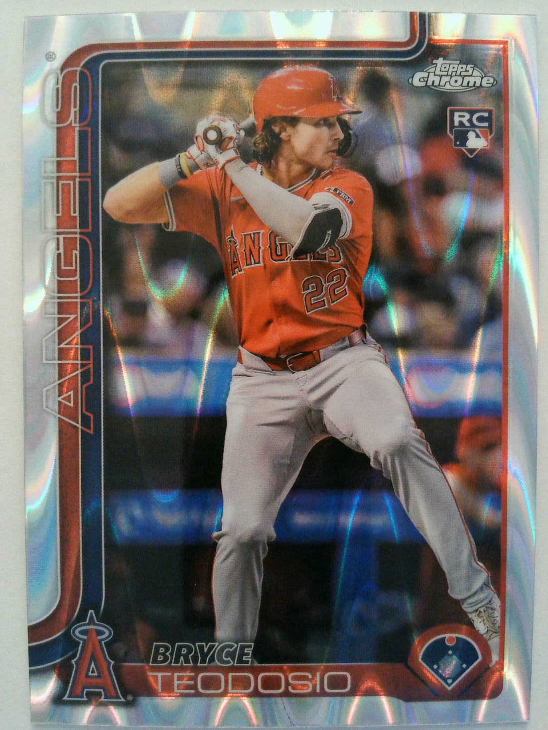 2025 Topps Chrome Baseball Raywave Refractors Bryce Teodosio #198 Rookie