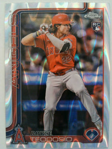 2025 Topps Chrome Baseball Raywave Refractors Bryce Teodosio #198 Rookie
