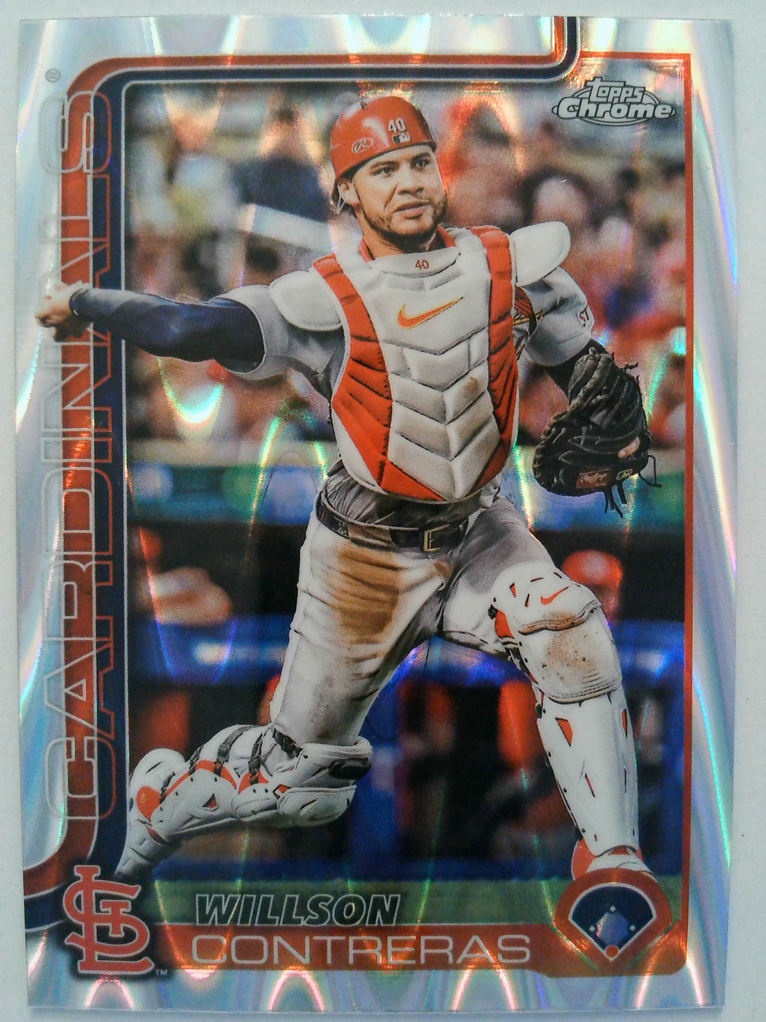 2025 Topps Chrome Baseball Raywave Refractors Willson Contreras #82