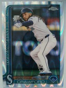 2025 Topps Chrome Baseball Raywave Refractors J.P. Crawford #181