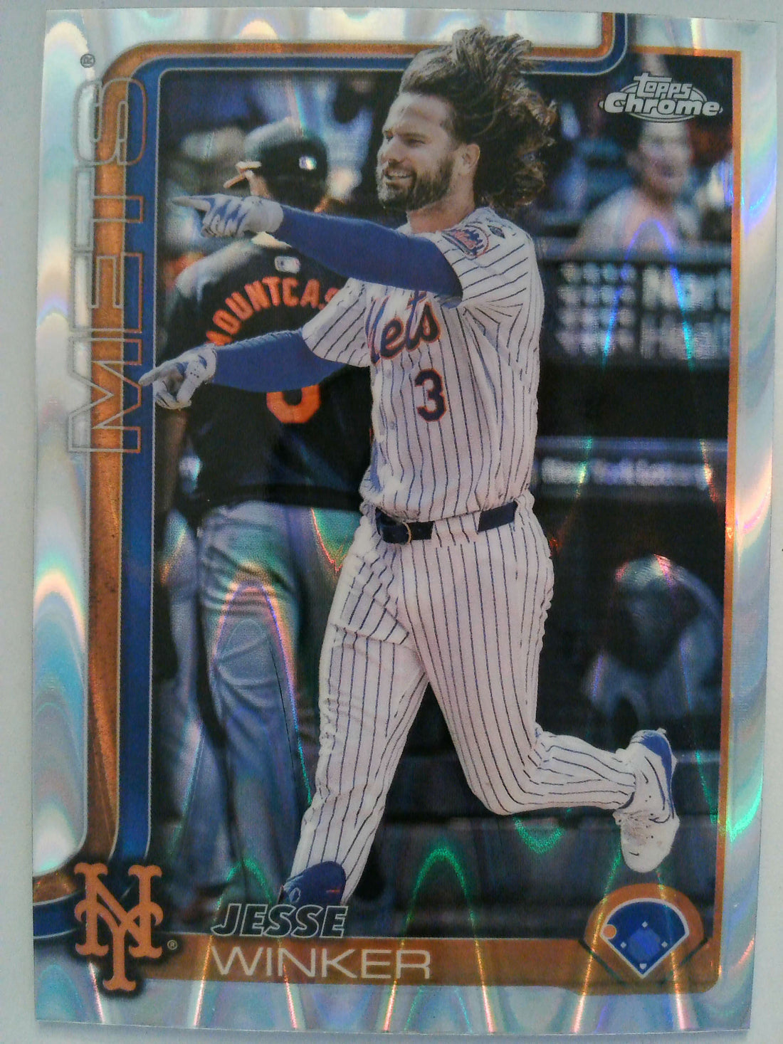 2025 Topps Chrome Baseball Raywave Refractors Jesse Winker #180