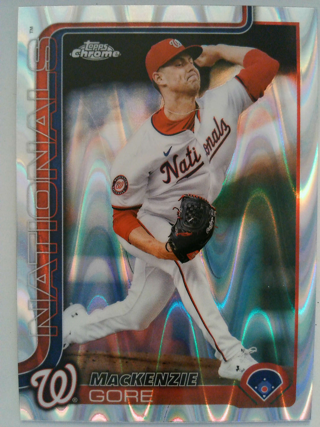 2025 Topps Chrome Baseball Raywave Refractors MacKenzie Gore #160