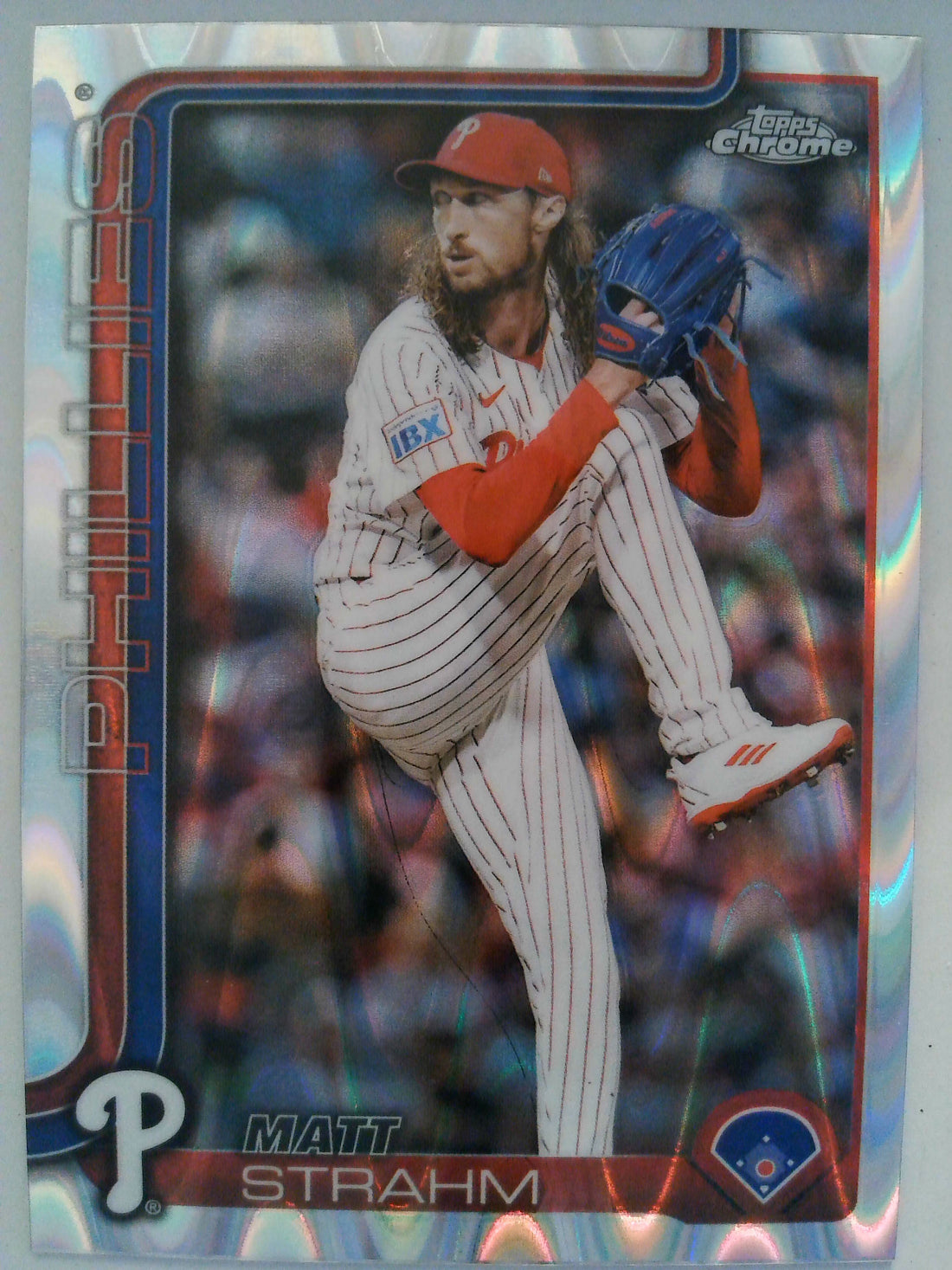 2025 Topps Chrome Baseball Raywave Refractors Matt Strahm #178