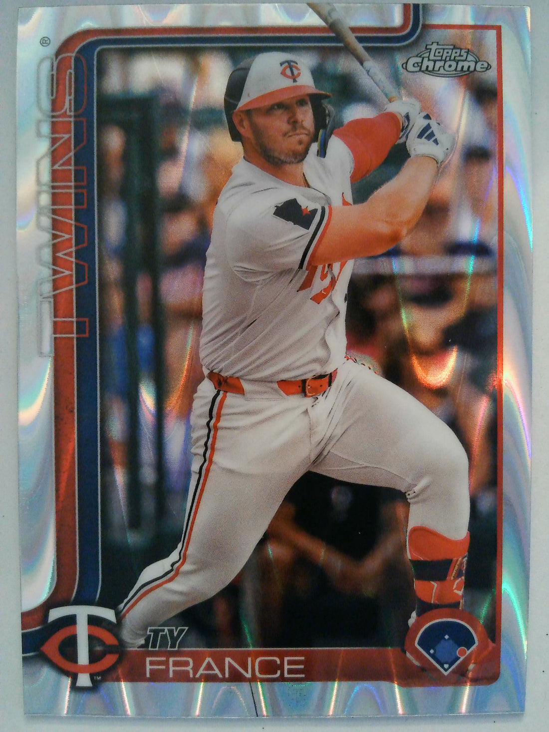 2025 Topps Chrome Baseball Raywave Refractors Ty France #228