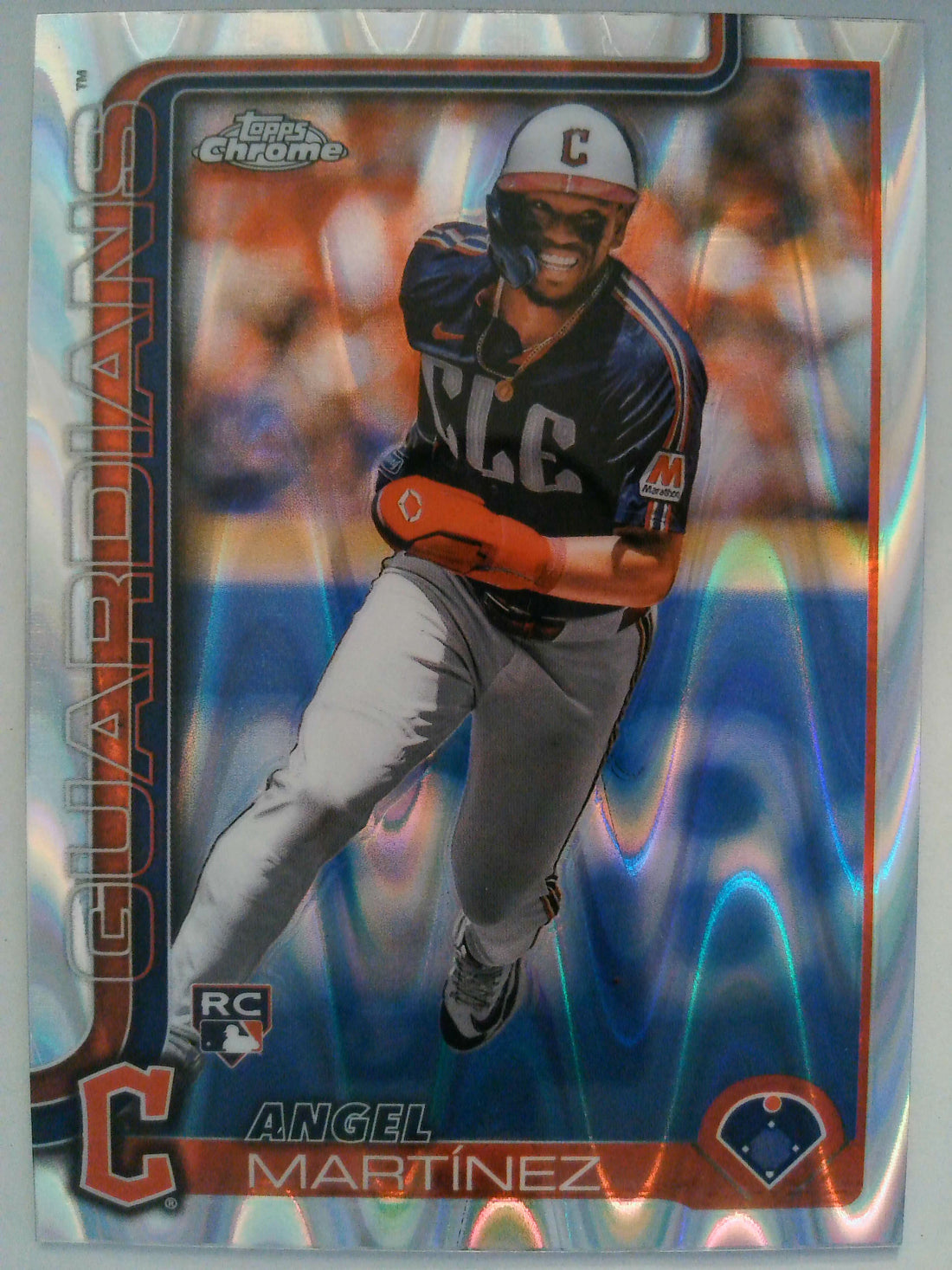 2025 Topps Chrome Baseball Raywave Refractors Angel Martínez #155 Rookie