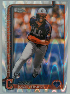 2025 Topps Chrome Baseball Raywave Refractors Angel Martínez #155 Rookie