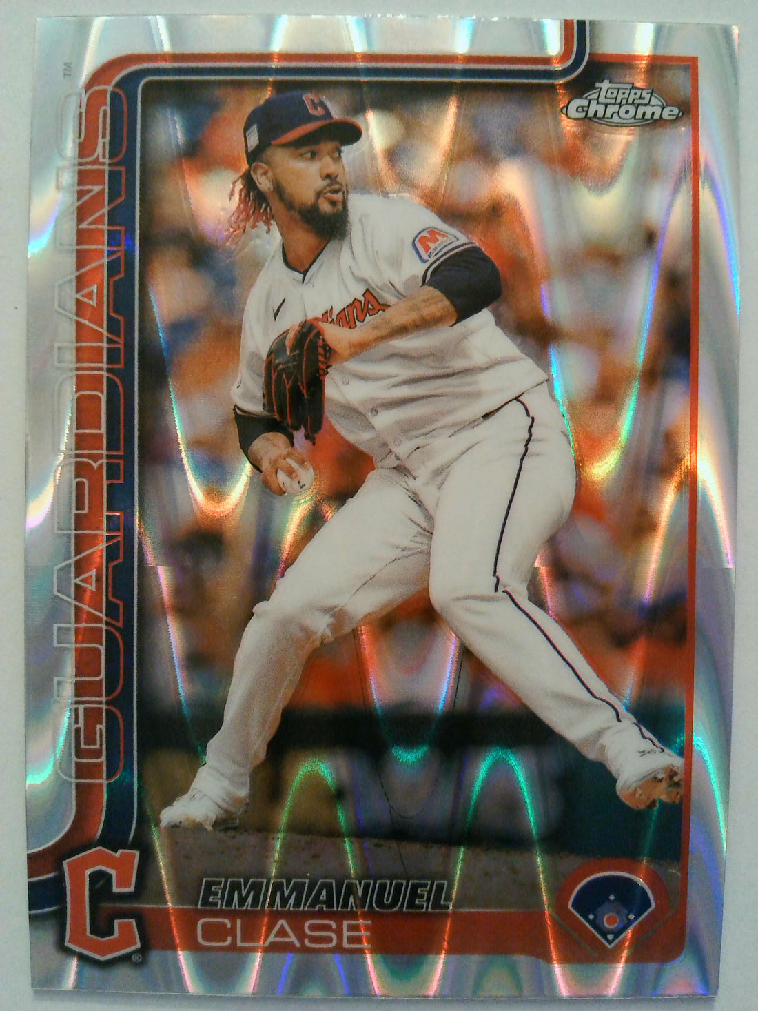 2025 Topps Chrome Baseball Raywave Refractors Emmanuel Clase #135