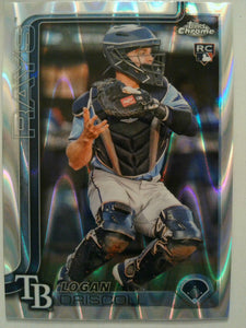 2025 Topps Chrome Baseball Raywave Refractors Logan Driscoll #185 Rookie