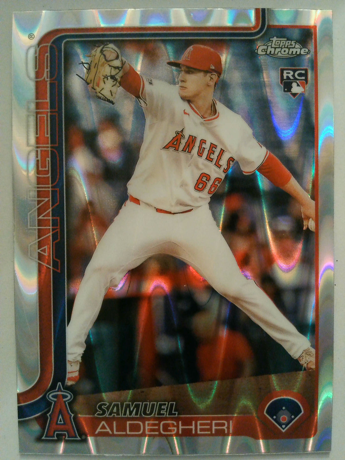 2025 Topps Chrome Baseball Raywave Refractors Samuel Aldegheri #59 Rookie