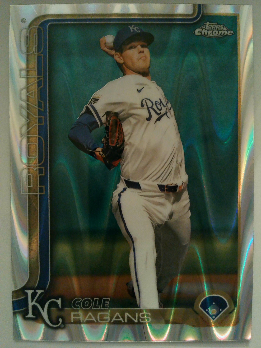 2025 Topps Chrome Baseball Raywave Refractors Cole Ragans #151