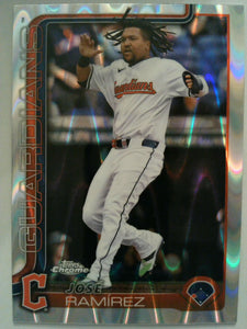 2025 Topps Chrome Baseball Raywave Refractors José Ramírez #12