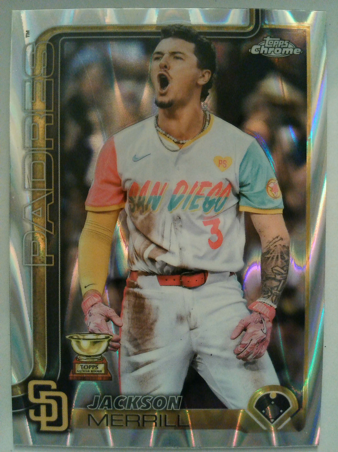 2025 Topps Chrome Baseball Raywave Refractors Jackson Merrill #61