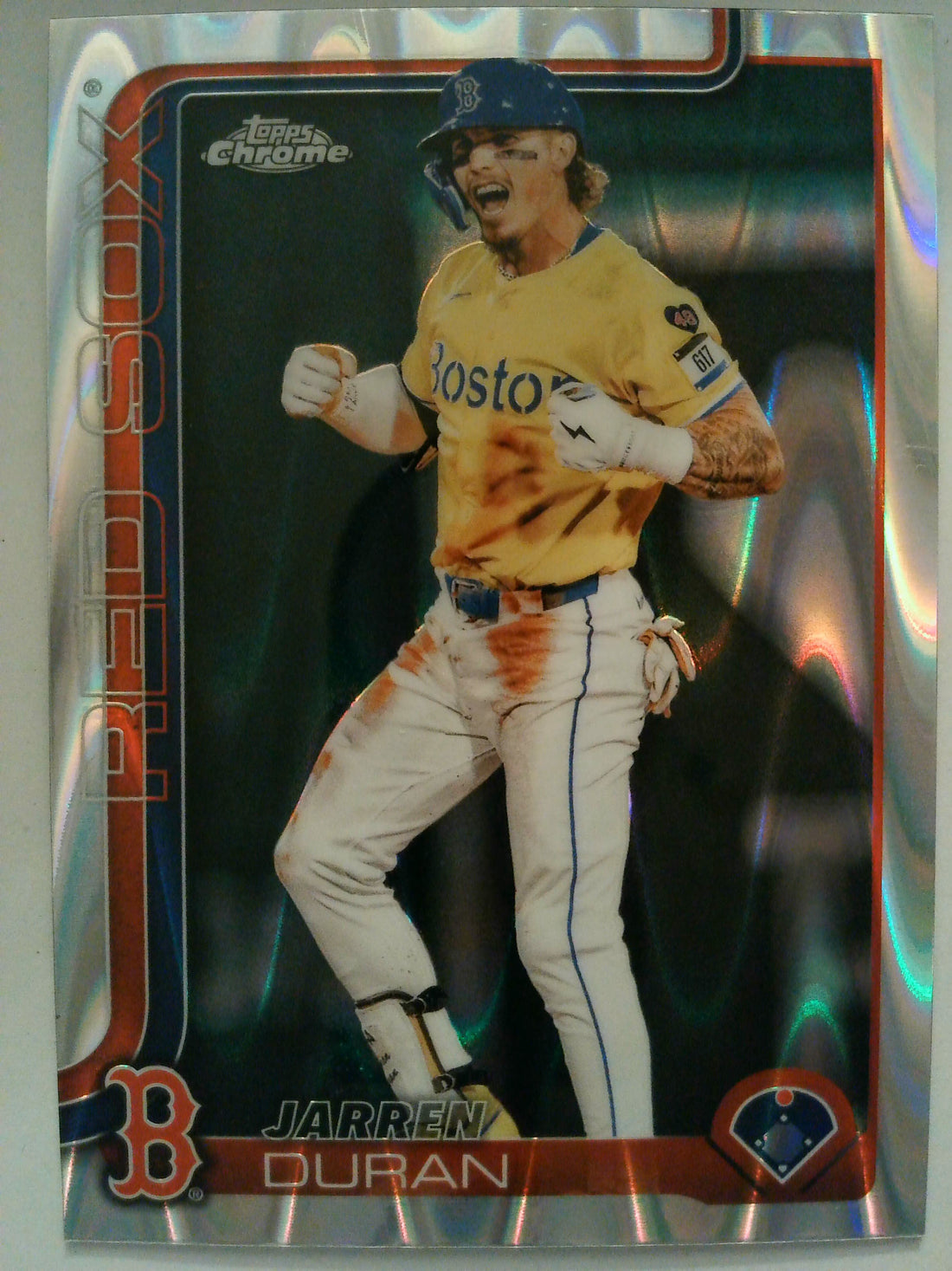 2025 Topps Chrome Baseball Raywave Refractors Jarren Duran #79