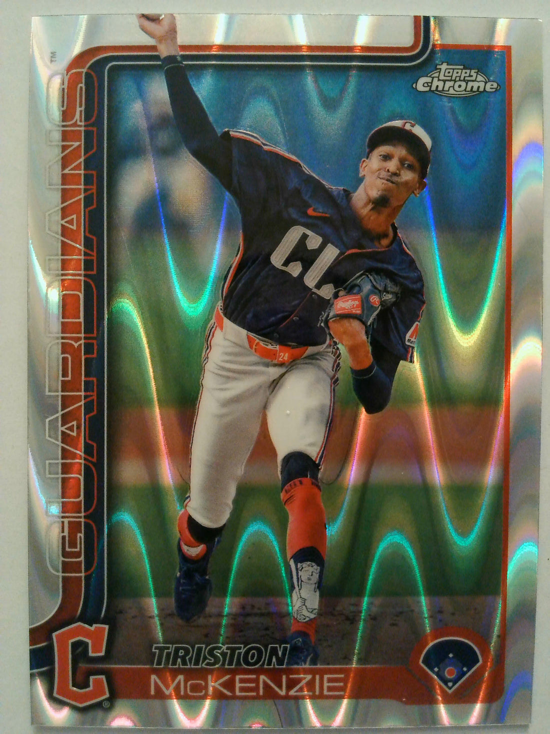 2025 Topps Chrome Baseball Raywave Refractors Triston McKenzie #21