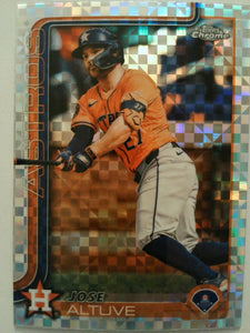 2025 Topps Chrome Baseball X-Fractors Jose Altuve #77
