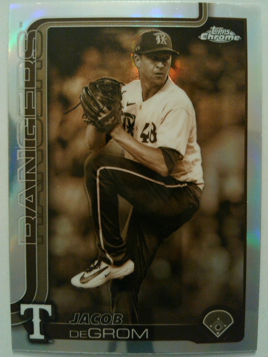 2025 Topps Chrome Baseball Sepia Refractors Jacob deGrom #214
