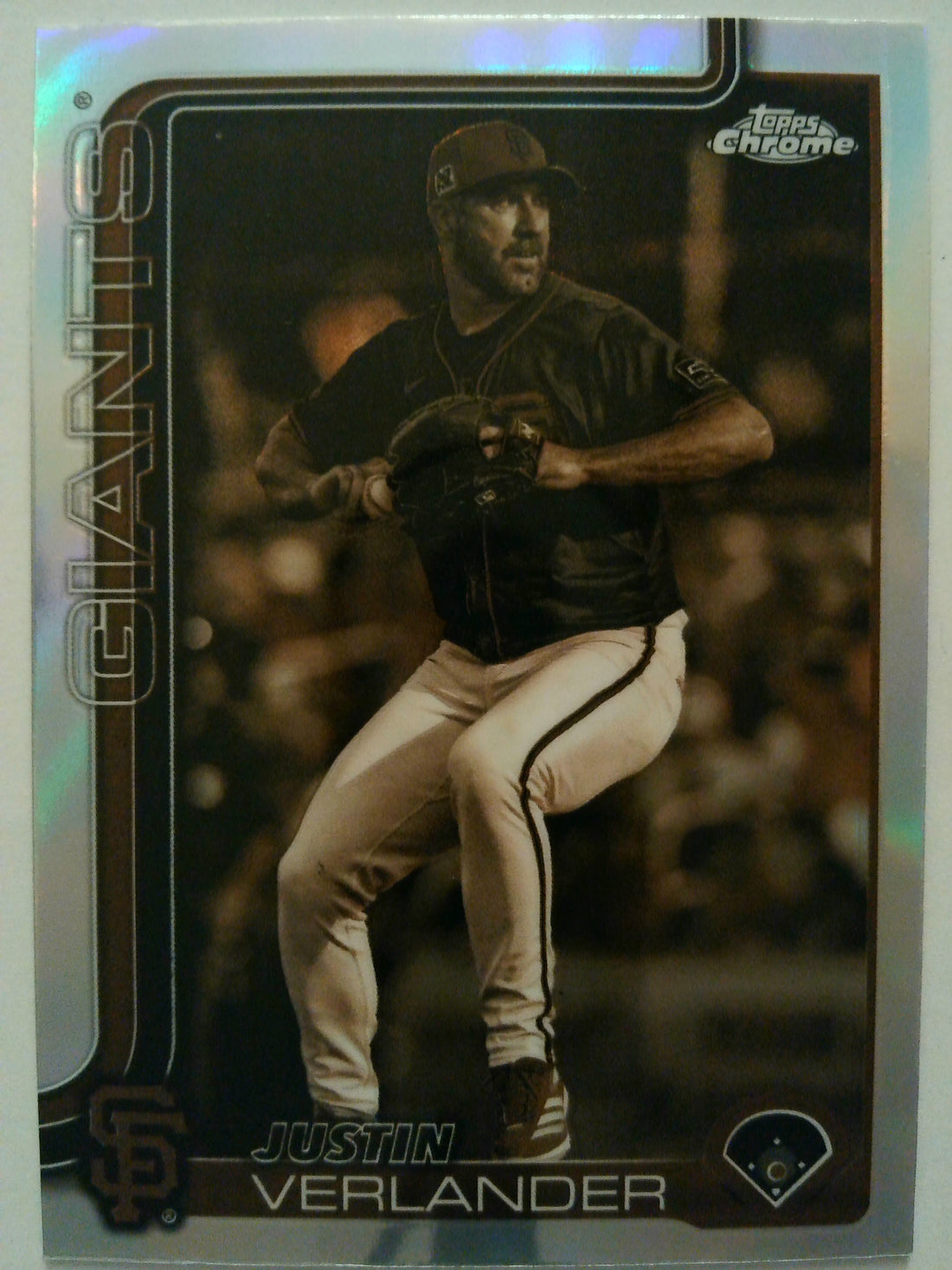 2025 Topps Chrome Baseball Sepia Refractors Justin Verlander #242
