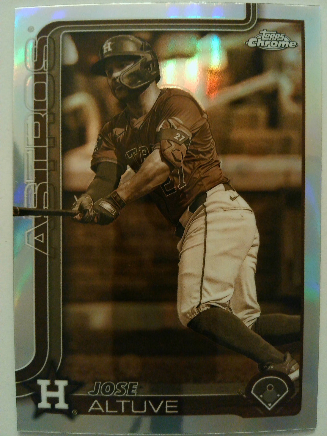 2025 Topps Chrome Baseball Sepia Refractors Jose Altuve #77