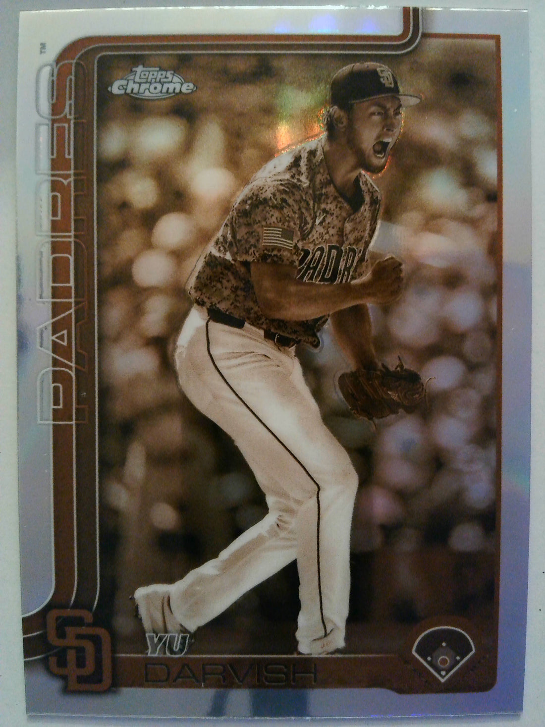 2025 Topps Chrome Baseball Sepia Refractors Yu Darvish #186