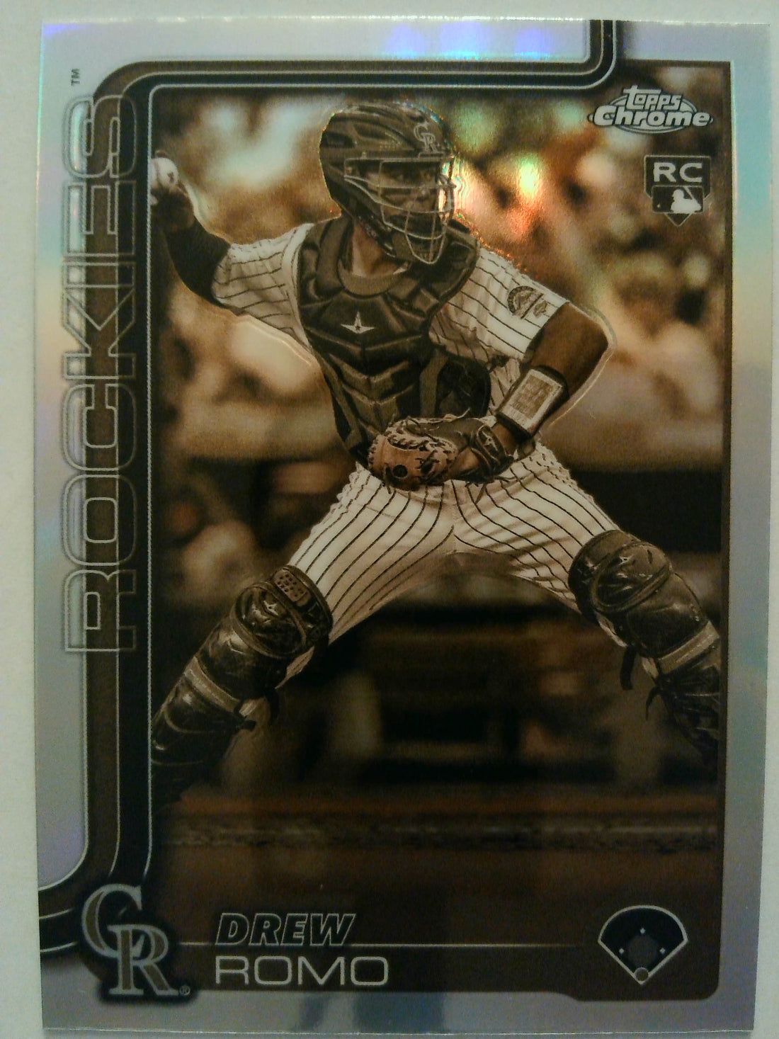 2025 Topps Chrome Baseball Sepia Refractors Drew Romo #124 Rookie