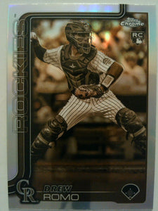 2025 Topps Chrome Baseball Sepia Refractors Drew Romo #124 Rookie
