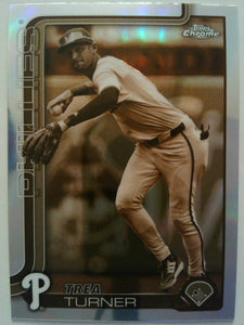 2025 Topps Chrome Baseball Sepia Refractors Trea Turner #208