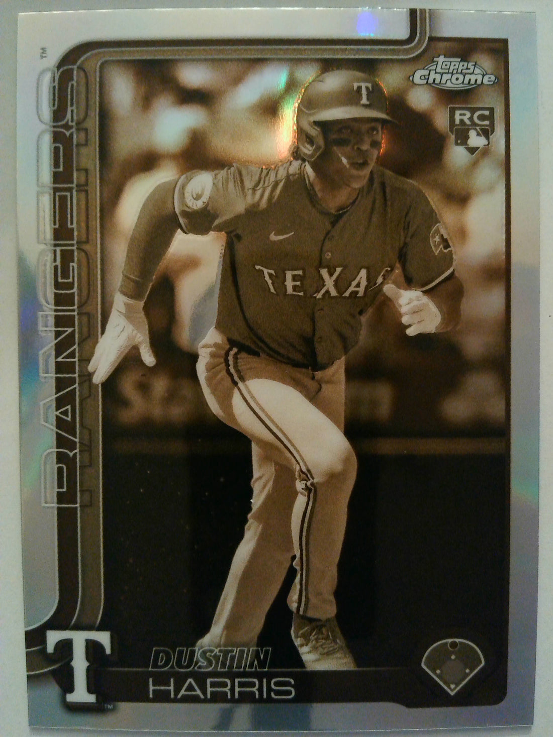 2025 Topps Chrome Baseball Sepia Refractors Dustin Harris #131 Rookie