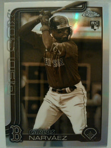 2025 Topps Chrome Baseball Sepia Refractors Carlos Narváez #194 Rookie