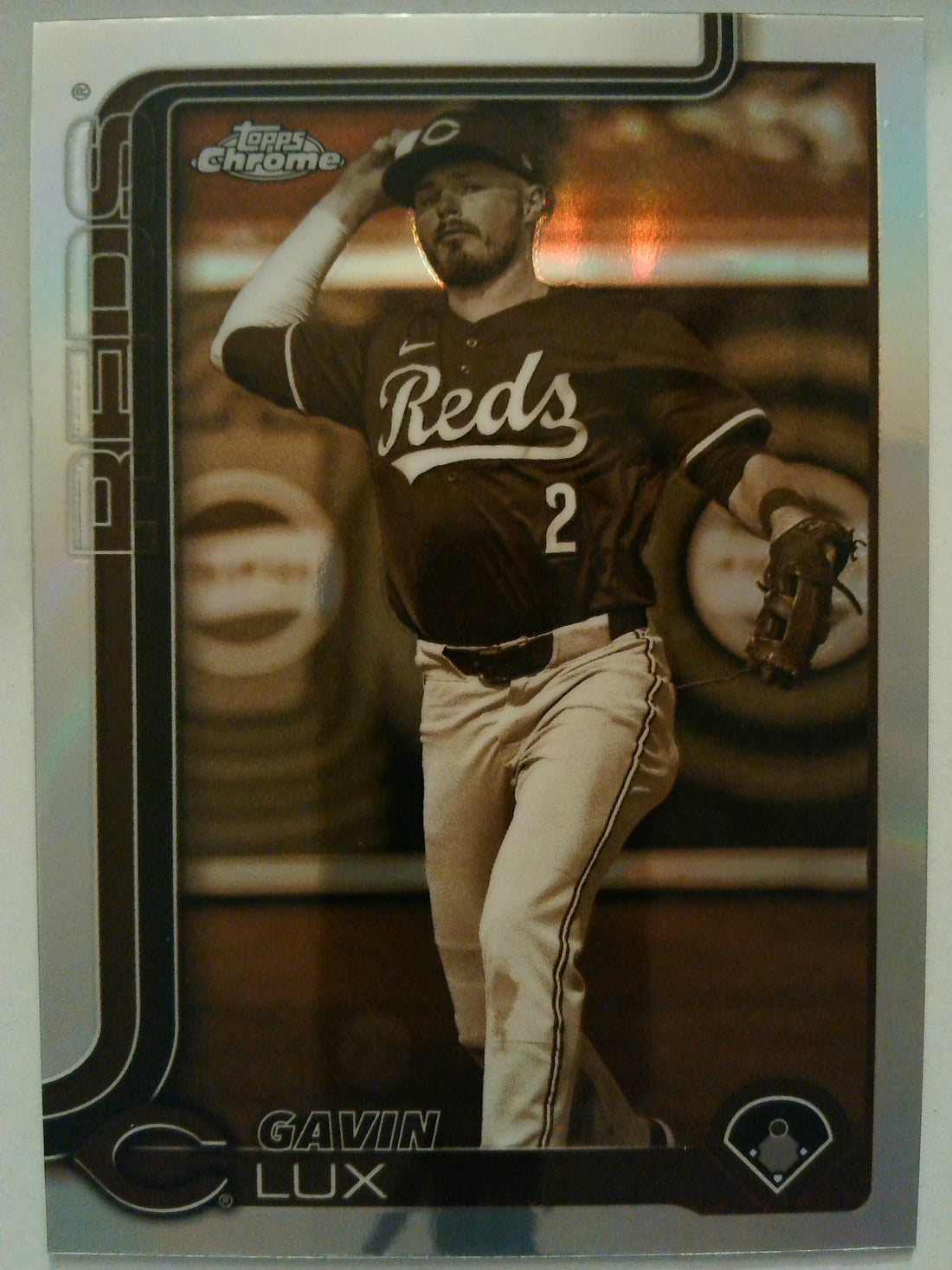 2025 Topps Chrome Baseball Sepia Refractors Gavin Lux #237