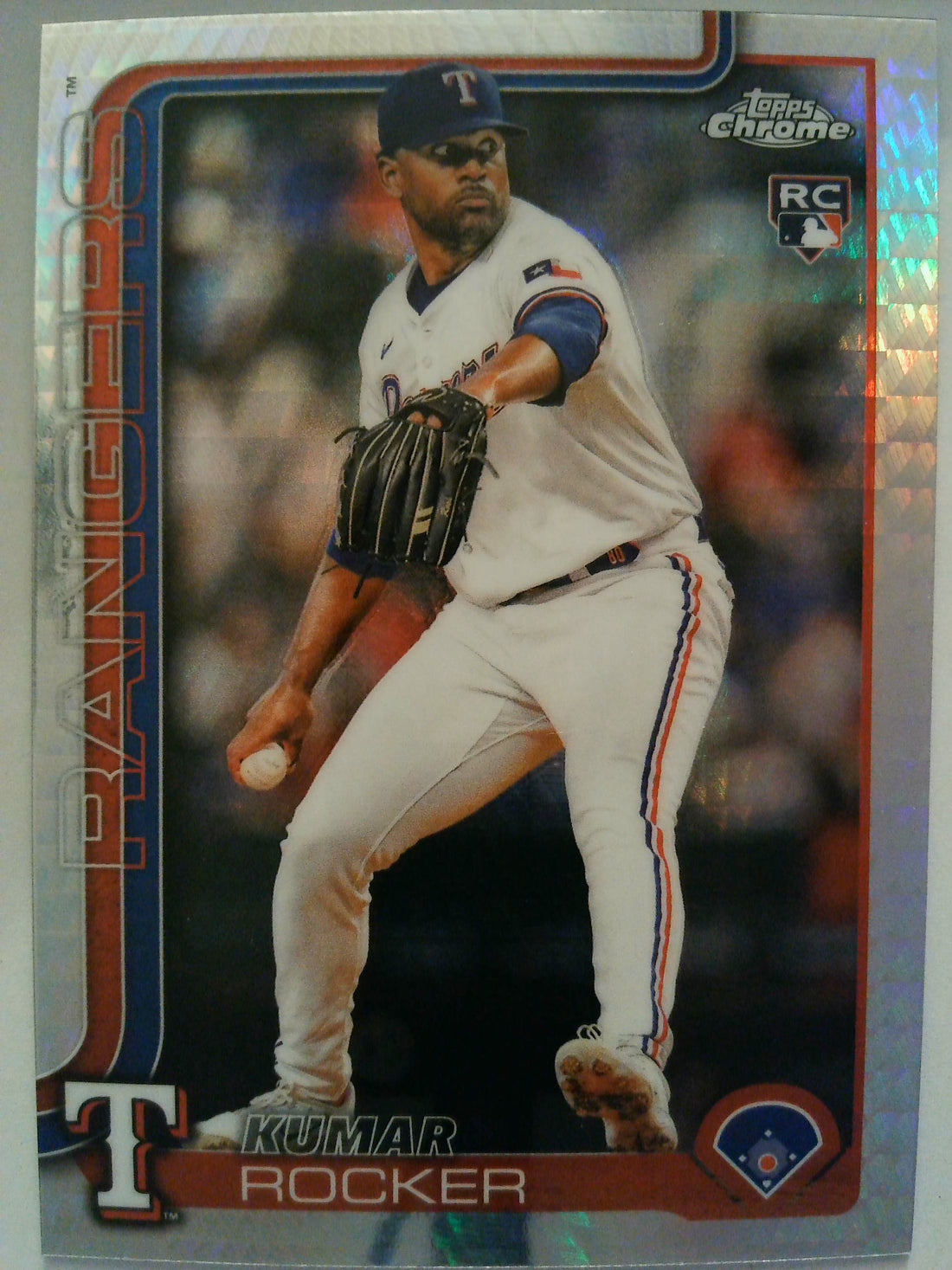 2025 Topps Chrome Baseball Prism Refractors Kumar Rocker #73 Rookie