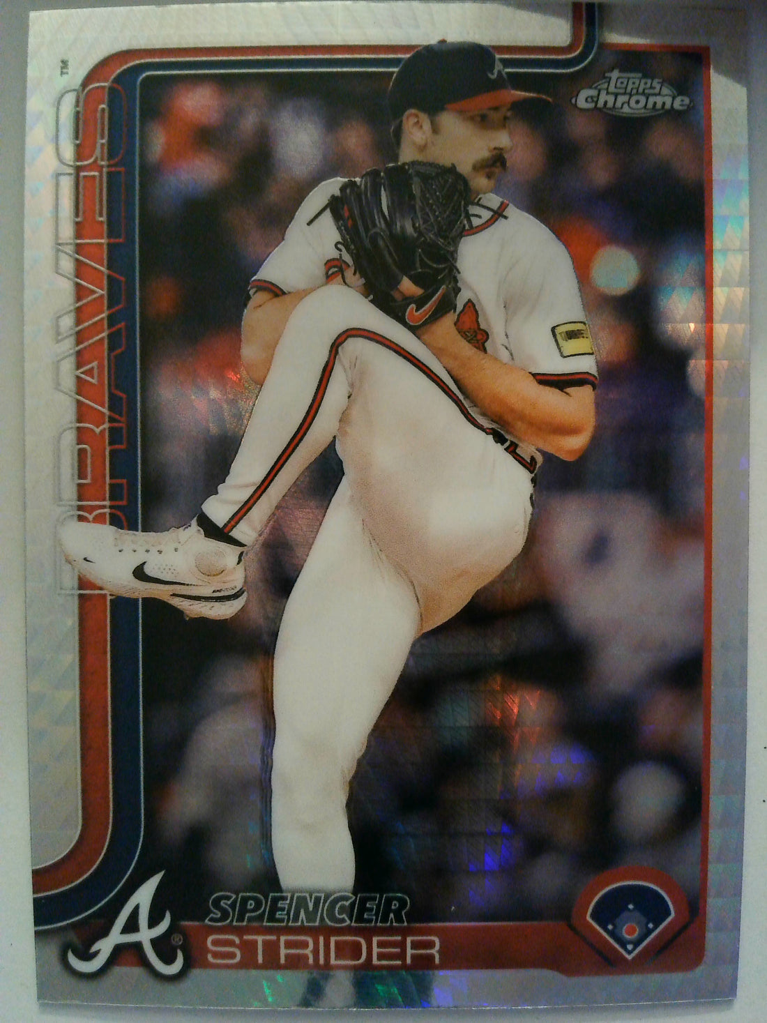 2025 Topps Chrome Baseball Prism Refractors Spencer Strider #46