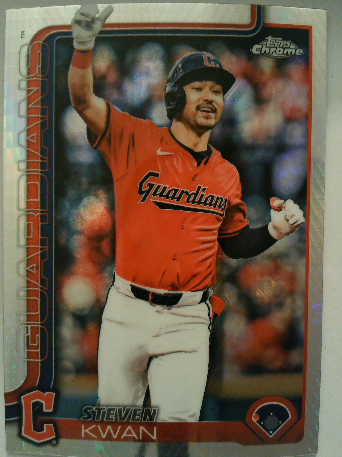 2025 Topps Chrome Baseball Prism Refractors Steven Kwan #202