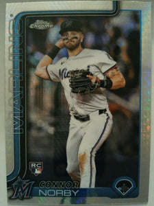 2025 Topps Chrome Baseball Prism Refractors Connor Norby #199 Rookie