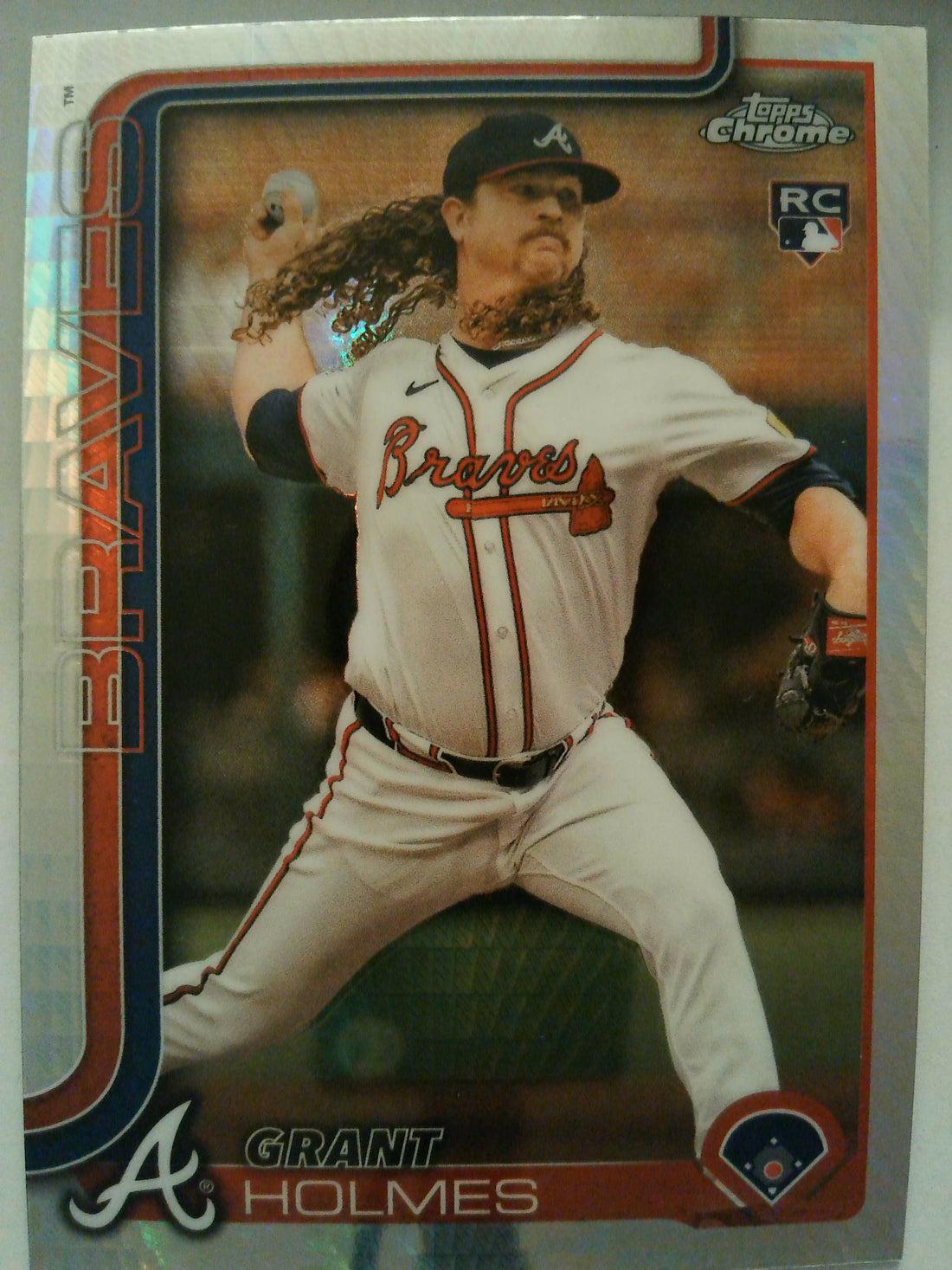2025 Topps Chrome Baseball Prism Refractors Grant Holmes #169 Rookie