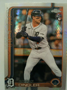 2025 Topps Chrome Baseball Prism Refractors Dillon Dingler #274 Rookie