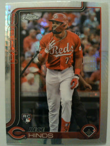 2025 Topps Chrome Baseball Prism Refractors Rece Hinds #253 Rookie