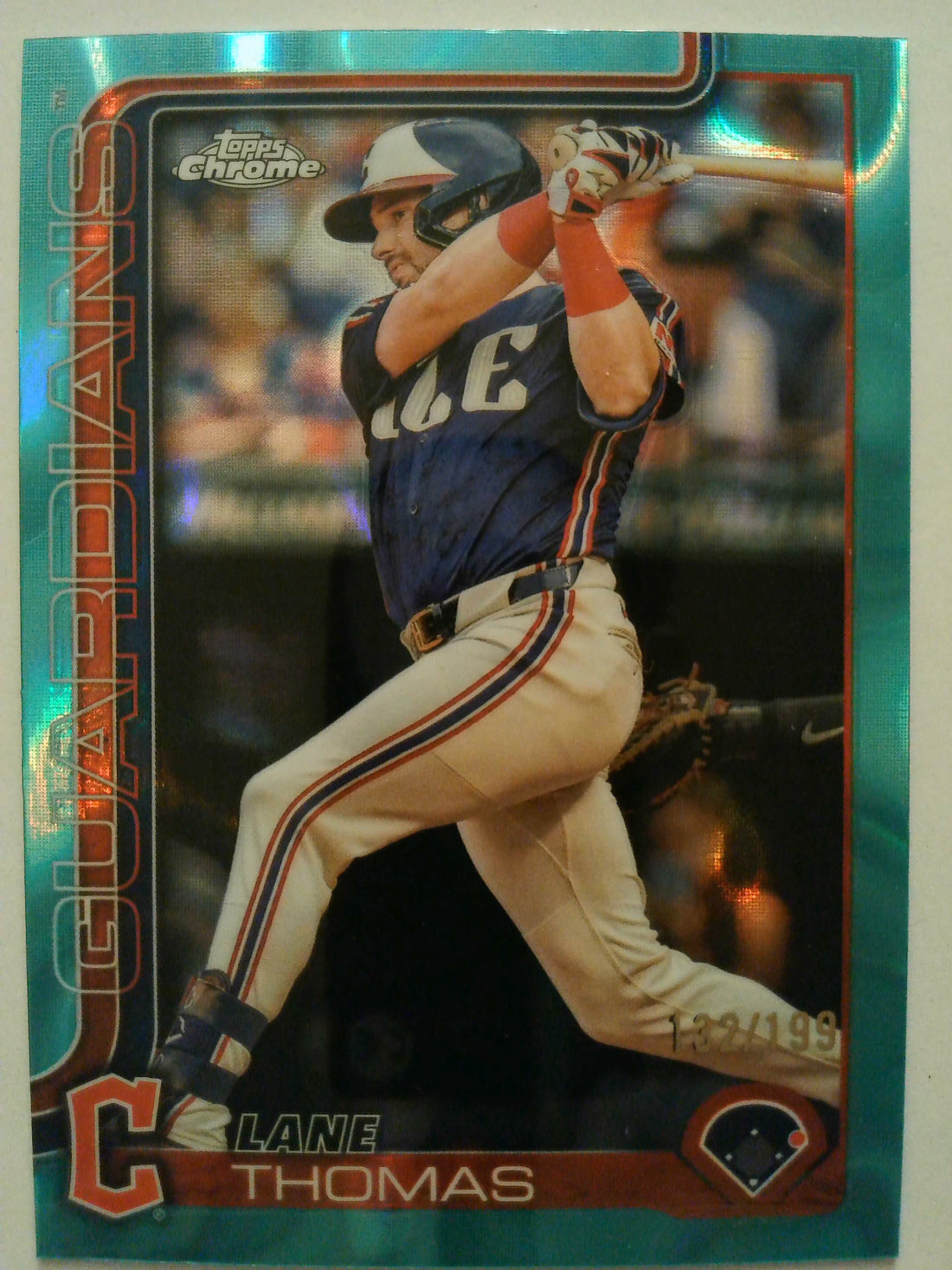 2025 Topps Chrome Baseball Aqua Lava Refractors 132/199 Lane Thomas #52
