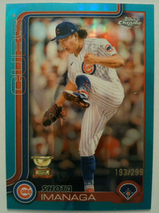 2025 Topps Chrome Baseball Teal Refractors 193/299 Shota Imanaga #149