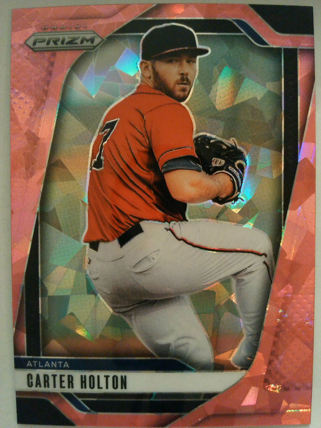 2025 Panini Prizm Baseball Pink Ice Prizms Carter Holton #286