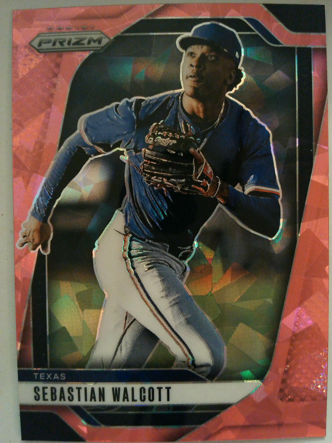 2025 Panini Prizm Baseball Pink Ice Prizms Sebastian Walcott #114