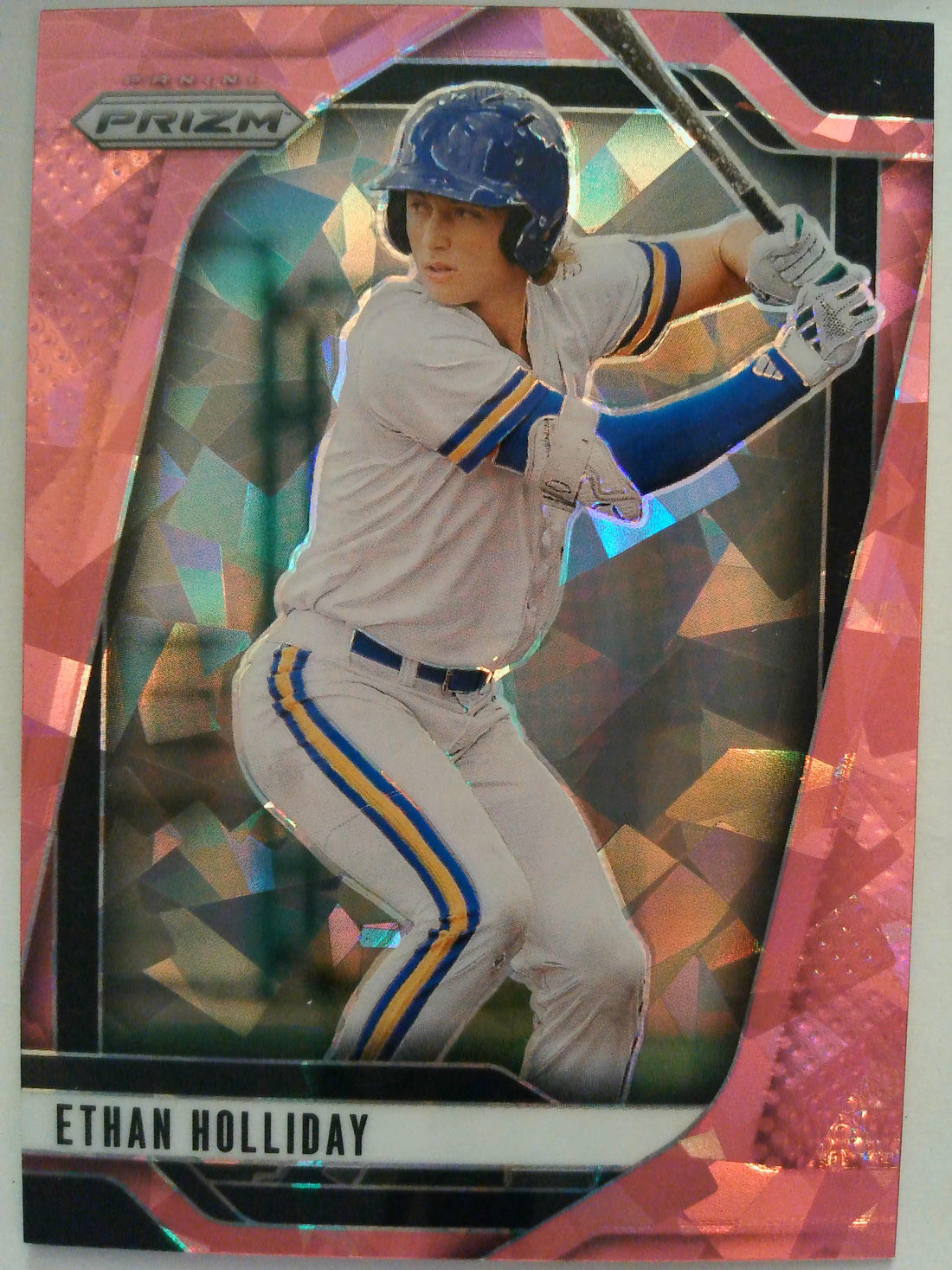 2025 Panini Prizm Baseball Pink Ice Prizms Ethan Holliday #82