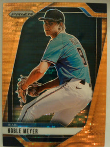 2025 Panini Prizm Baseball Orange Pulsar Prizms 187/399 Noble Meyer #146