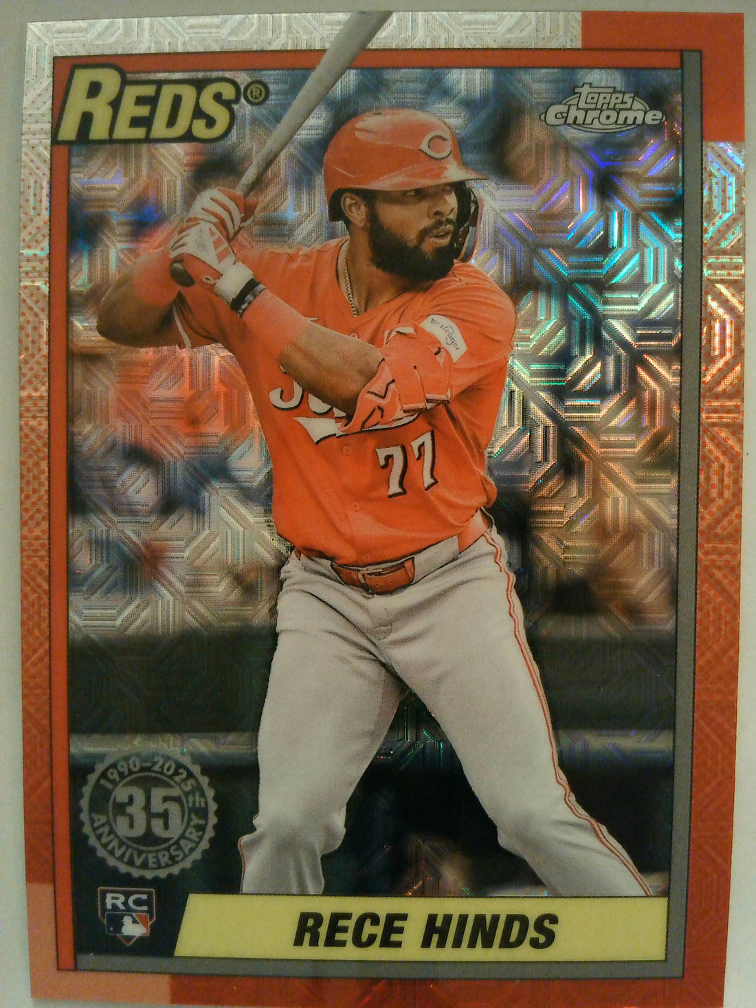 2025 Topps 1990 Topps Baseball 35th Anniversary Chrome Rece Hinds #T90C-17