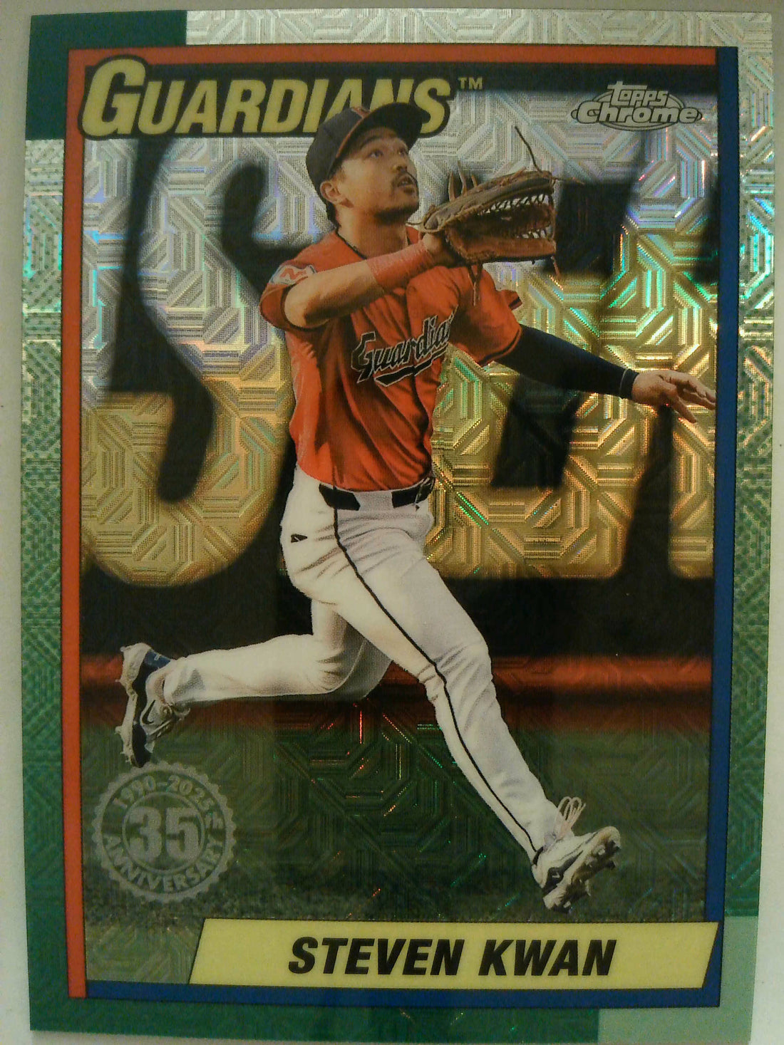 2025 Topps 1990 Topps Baseball 35th Anniversary Chrome Steven Kwan #T90C-7
