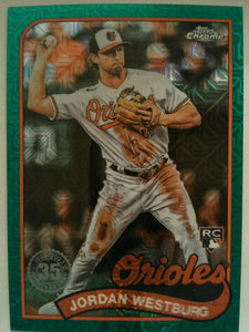 2024 Topps 1989 Topps Baseball Chrome Green 67/99 Jordan Westburg #T89C-90