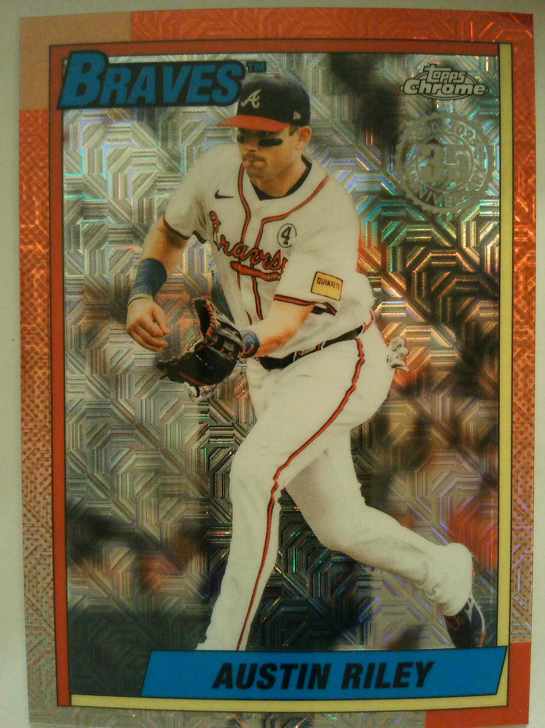 2025 Topps Update Baseball 1990 Topps Baseball Chrome Austin Riley #U90C-39