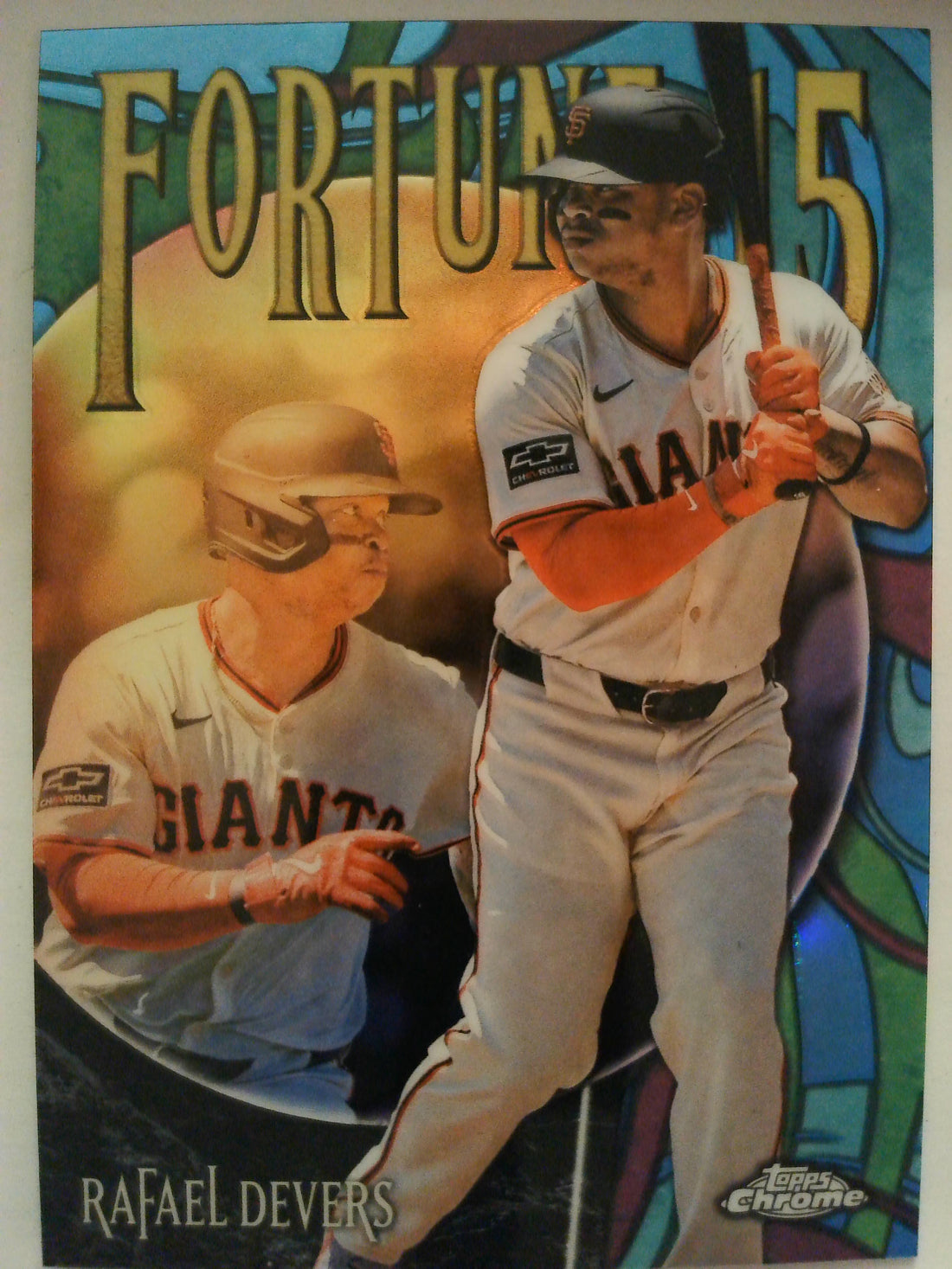 2025 Topps Chrome Update Baseball Fortune 15 Rafael Devers #F15-12
