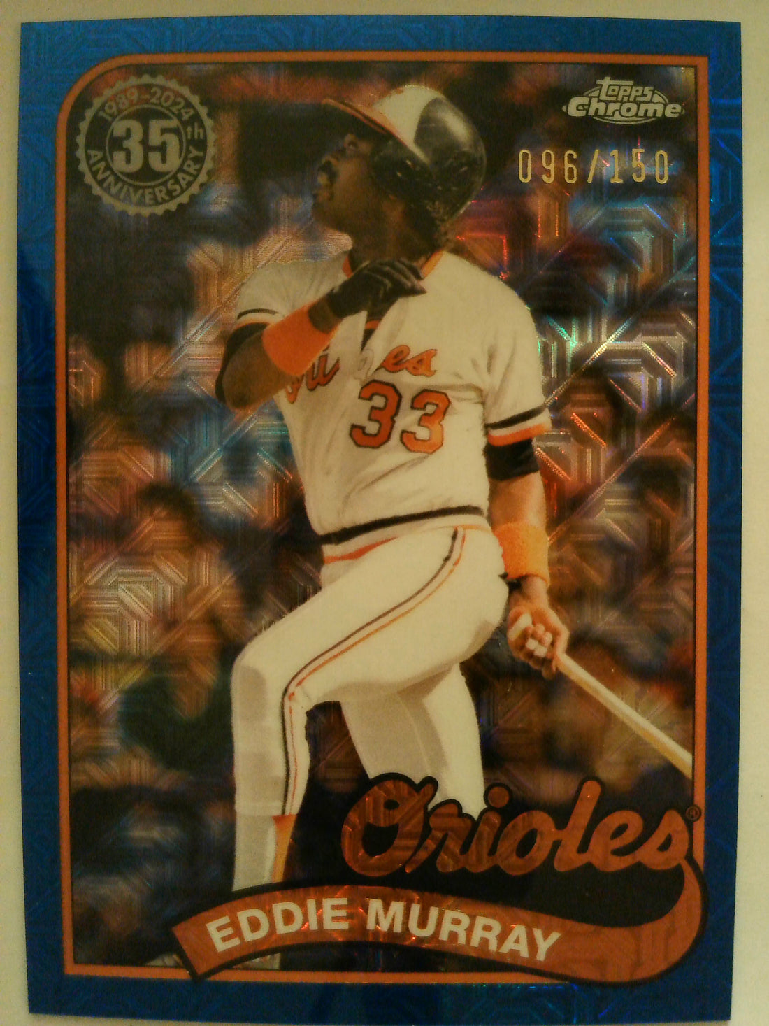 2024 Topps 1989 Topps Baseball Chrome Blue 096/150 Eddie Murray #2T89C-62
