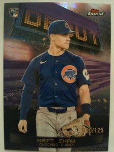 2025 Finest Baseball Debut Purple 050/125 Matt Shaw #D-12