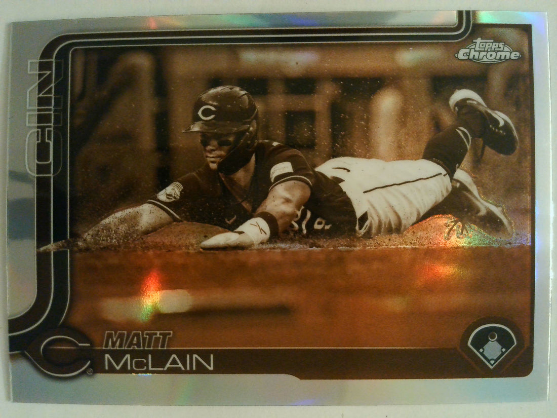 2025 Topps Chrome Baseball Sepia Refractors Matt McLain #278